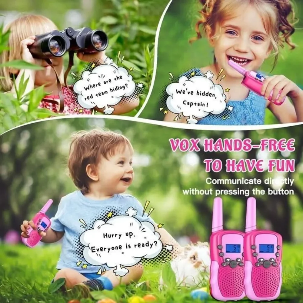 Walkie Talkies for Kids | 3 Miles Range 22 Channels 2Way Radio Toy w/ Flashlight
